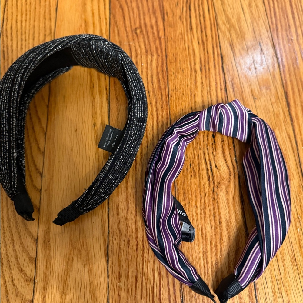 Something Navy Black and Purple Headbands